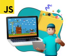 Программирование на JavaScript. Учимся создавать игры! - КИБЕРшкола программирования для детей, компьютерные курсы для школьников, начинающих и подростков - KIBERone г. Санкт-Петербург