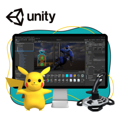 Мир игр на Unity 2D на популярном движке + AI-помощники - КИБЕРшкола программирования для детей, компьютерные курсы для школьников, начинающих и подростков - KIBERone г. Санкт-Петербург