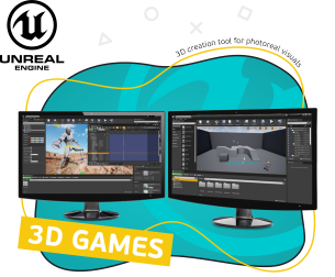 Unreal Engine 4. Игровой движок - КИБЕРшкола программирования для детей, компьютерные курсы для школьников, начинающих и подростков - KIBERone г. Санкт-Петербург